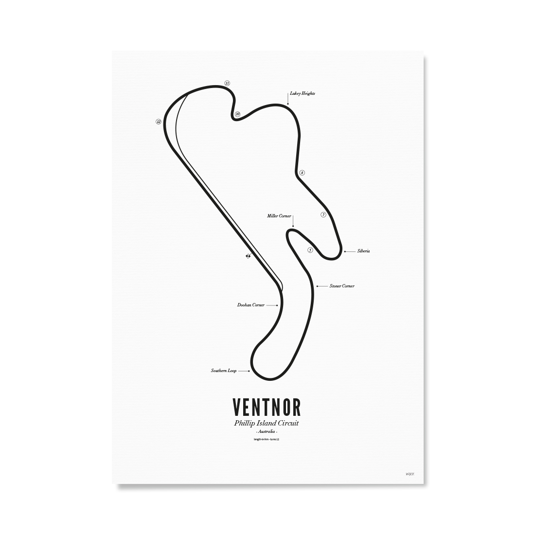 Affiches de Ventnor - White edition | WIJCK.